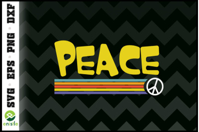 Vintage Retro PEACE Hippie