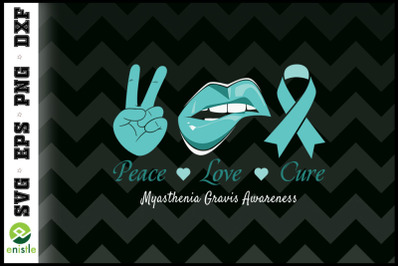 Peace Love Cure Myasthenia Gravis Lips