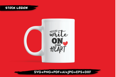 Write On Your Heart SVG
