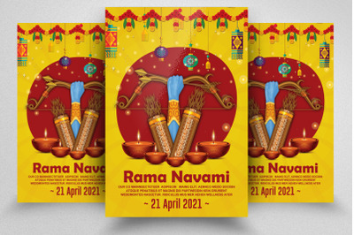 Rama Navami Indian Festival Flyer