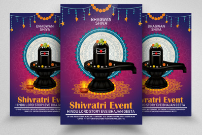 Shivratri Indian Event Flyer&2F;Poster