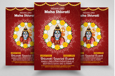 Maha Shivratri Festival Flyer Template