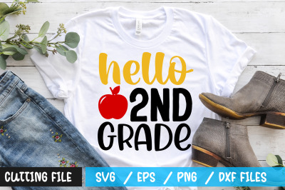 hello 2nd grade svg