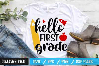 hello first grade svg