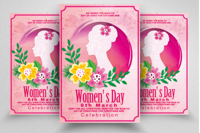 Happy Women&#039;s Day Flyer/Poster