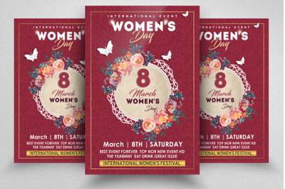 Happy Women&#039;s Day Celebration Flyer