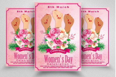 Happy Women&#039;s Day Flyer/Poster