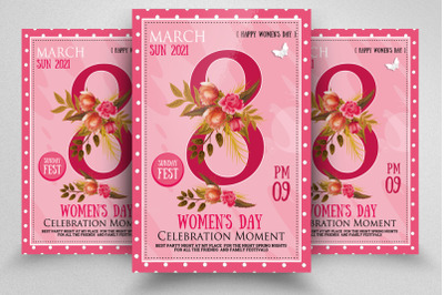 Women&#039;s Day Flyer/Poster Template