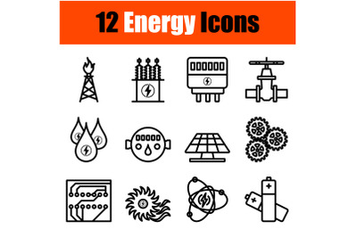 Energy Icon Set