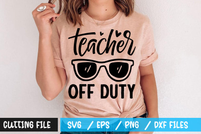 teacher off duty svg