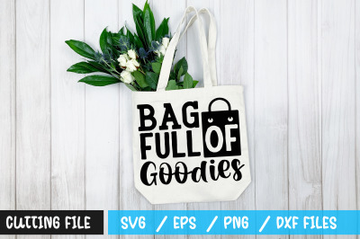 bag full of goodies svg