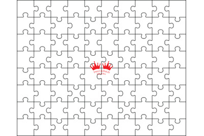 White puzzle Svg cut file, Instant download Svg, Dxf, Png, Eps and Jpg