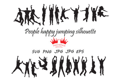 People Jumping SVG cut file, Instant download Svg, Png, Jpg, Eps and D