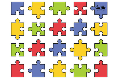 SVG file for cricut, Puzzle piece SVG file, Jigsaw with separate piece