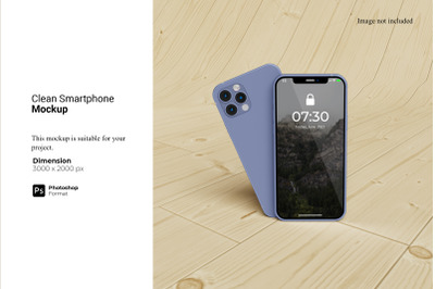 Standing Smartphone Mockup