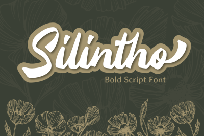 Silintho - Bold Script font