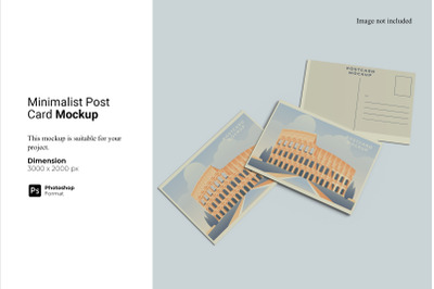 Minimalist Post Card Mockup