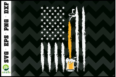 Craft Beer American Flag USA 4th July