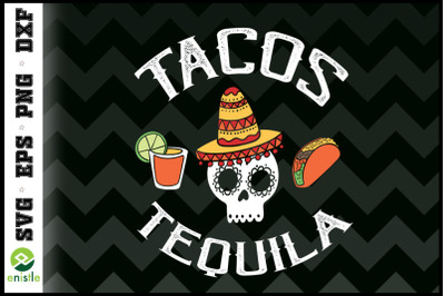 Sugar Skull Tacos &amp; Tequila Funny