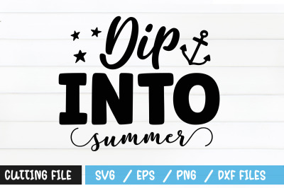 dip into summer svg