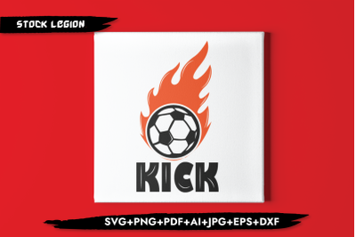 Football Kick SVG