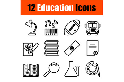 Education Icon Set