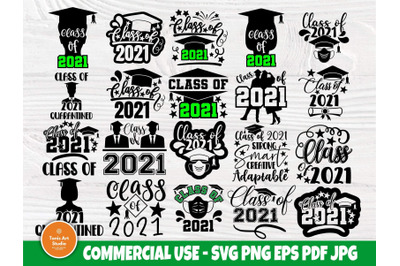 Class of 2021 Svg, Graduation Svg, Svg Cut Files