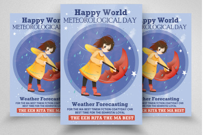 World Meteorological Day Poster Template