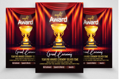 Award Ceremony Night Flyer Template