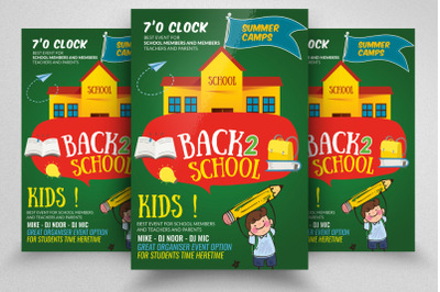 Back To School Flyer Psd Template