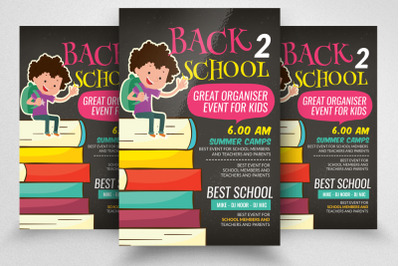 Back To School Flyer Psd Template