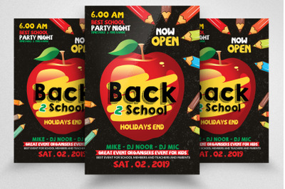 Back To School Flyer Psd Template