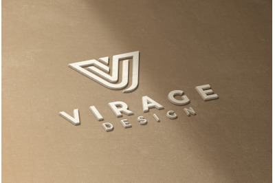 Logo Mockup 3D White Wood Logo Sign