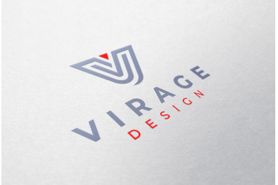 Logo Mockup Colored Logo on White Paper