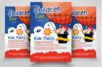 Happy children Day Party Flyer