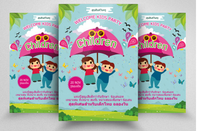 Children Celebration Day Thailand Flyer