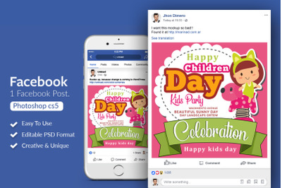 Happy Children Day Facebook Post