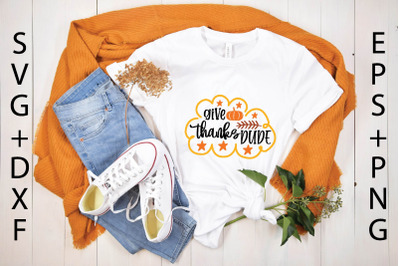 give thanks dude svg design