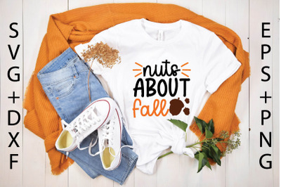 nuts about fall svg design