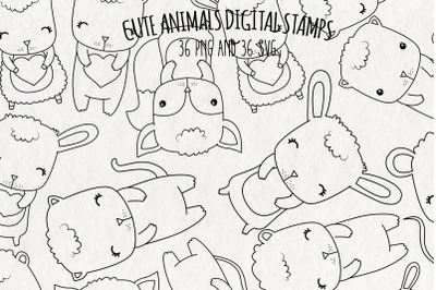 Cute Animals SVG | Set of 36