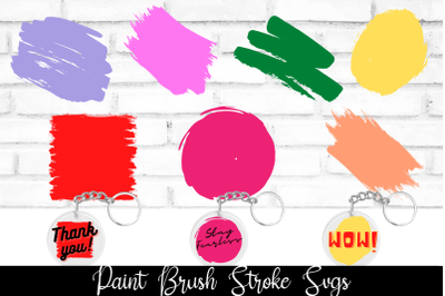 Paint Brush Stroke SVGs | KeyChain SVG