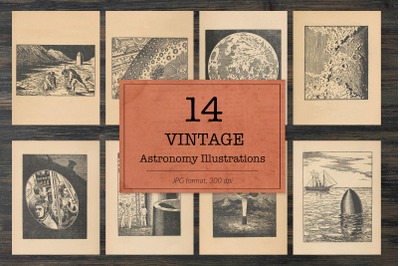 Vintage astronomy illustrations