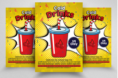 Cold Drinks Ads Flyer/Poster