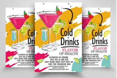 Cold Drinks Flyer/Poster Template