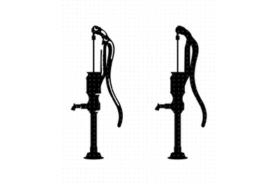 Vintage farm water pump SVG and PNG clipart