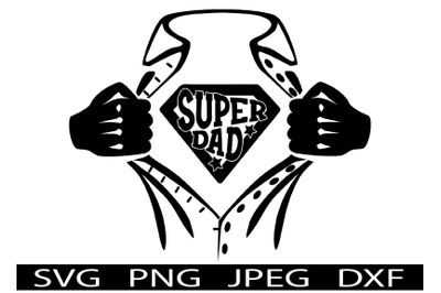 Super Dad Fathers Day SVG T-Shirt Design