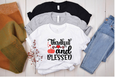 thankful and blessed svg design