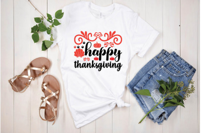 happy thanksgiving svg design