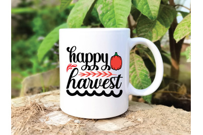 happy harvest svg design