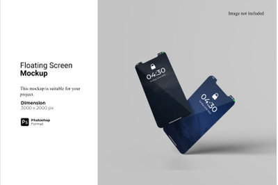 Floating Screen Smartphone Mockup